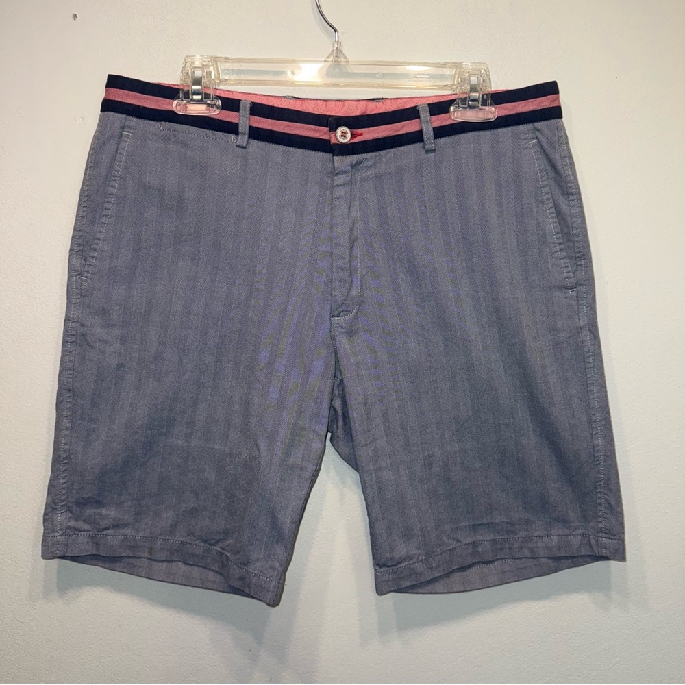 EL GANSO Spain Men's Bermuda Shorts Size 34 Angelico 100% Cottton Blue